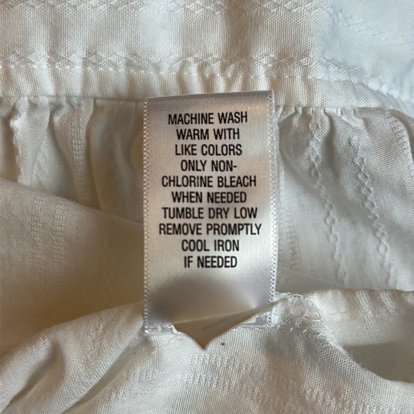 SONOMA LIFE + STYLE Women's WHITE Sleeveless Button Up Top Blouse Size L - Picture 5 of 5